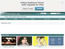 Tablet Screenshot of pashtunforums.com